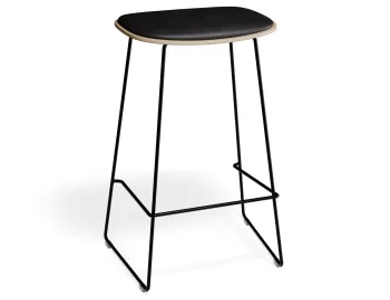 Elvav2 Kitchenstool Padded Ash Black Blackpu