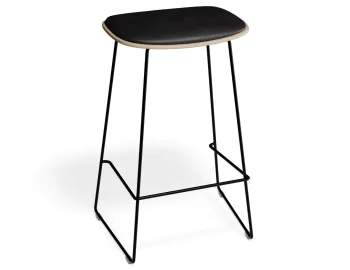 Elvav2 Kitchenstool Padded Ash Black Blackpu