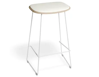 Elvav2 Kitchenstool Padded Ash White Whitepu