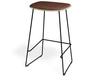Elvav2 Kitchenstool Padded Ash Black Tanpu