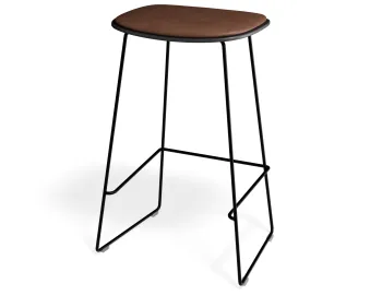 Elvav2 Kitchenstool Padded Black Black Tanpu