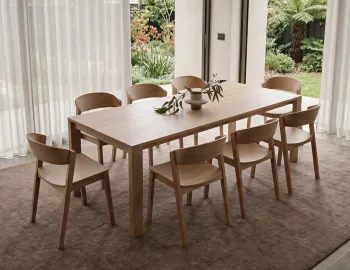 Grayson Chair Natural Pier Table Lifestyle