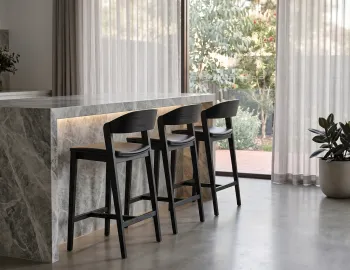 Black Kitchen Stool Modern Home