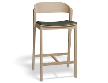 Grayson 65cm Barstool Natural Greenpu