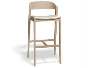 Grayson 75cm Barstool Natural Whitepu