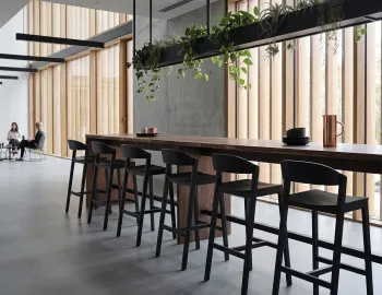 Level Modern Black Stool Lifestyle