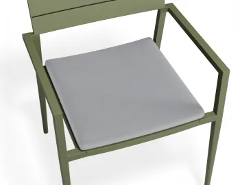 Halki Chaircushion Green Lightgrey