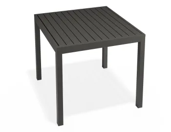 Halki Table 90x90 Charcoal
