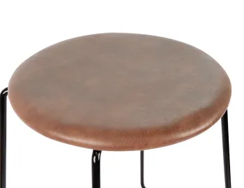 Hugo Stool Tan Black