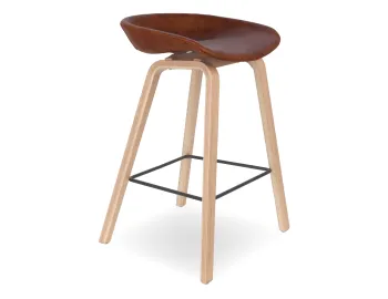 Kobe Stool Tan Vegan Leather