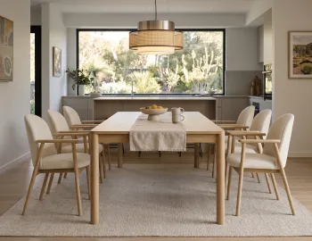 Fabric Dining Chair Upholstered Arm Chair