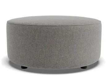 Lune Round High Ottoman 80cm Fossil Product
