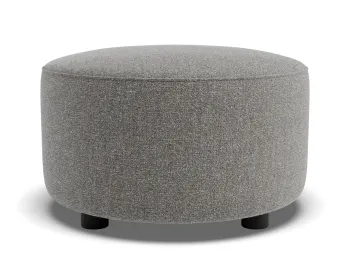 Lune Round Low Ottoman 50cm Fossil Product