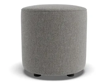 Lune Round Drum Ottoman 45cm Fossil Product