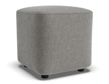 Lune Square Drum Ottoman 45cm Fossil Product