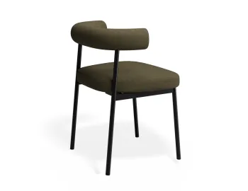 Marlowe Diningchair Black Forrestgreen