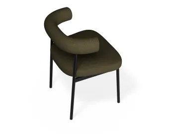 Marlowe Diningchair Black Forrestgreen