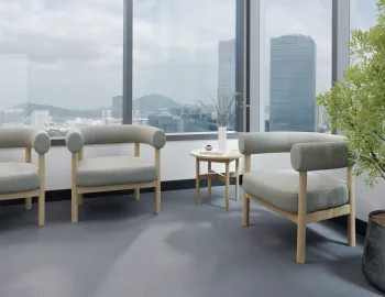 Marlowe Loungechair Commercial Oak Ivorycream