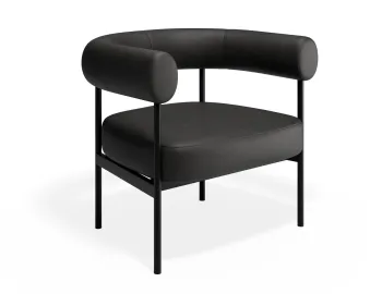 Marlowe Loungechair Black Blackpu