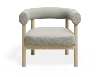 Marlowe Loungechair Oak Ivory