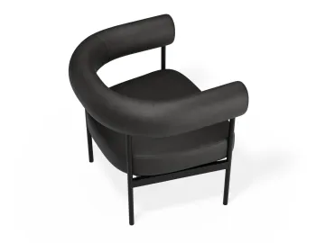 Marlowe Loungechair Black Blackpu
