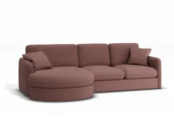 Monte 2seaterpillow Mediumchaiseleft Desirecoral