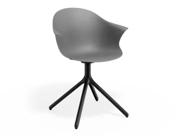 Pebble Armchair Greyseatv2 Swivelbase