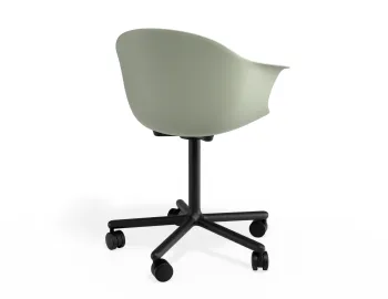 Pebble Armchair Greenseat Swivelcastors