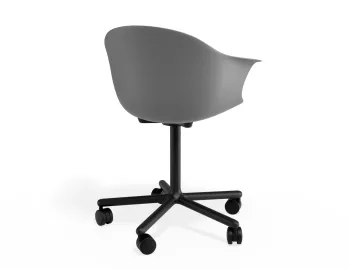Pebble Armchair Greyseatv2 Swivelcastors