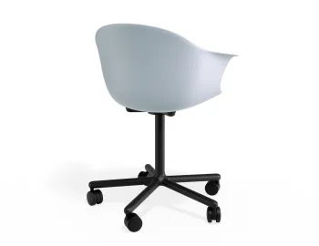 Pebble Armchair Palebluev3seat Swivelcastors