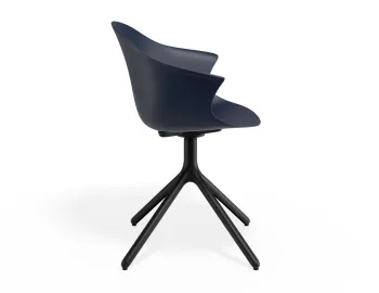 Pebble Armchair Navyseat Swivelbase