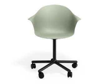 Pebble Armchair Greenseat Swivelcastors