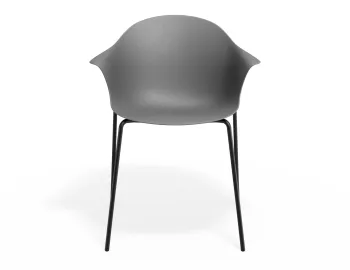 Pebble Armchair Greyseatv2 4postblack
