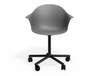 Pebble Armchair Greyseatv2 Swivelcastors