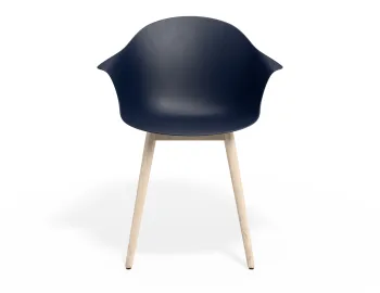 Pebble Armchair Navyseat Beechbase