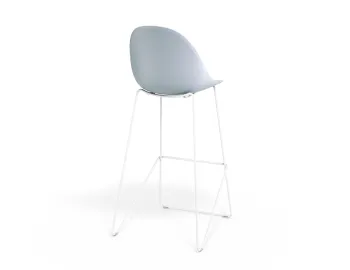 Pebble Barstool Palebluev3seat Whiteframe