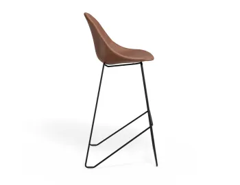Pebble Barstool Tanpuseat Blackframe