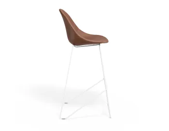 Pebble Barstool Tanpuseat Whiteframe