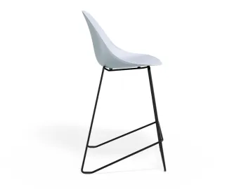 Pebble Kitchenstool Palebluev3seat Blackframe