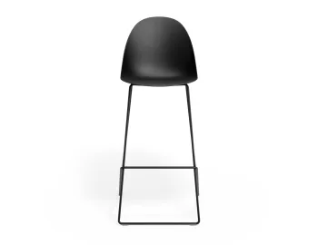 Pebble Barstool Blackseat Blackframe