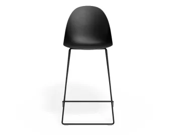Pebble Kitchenstool Blackseat Blackframe