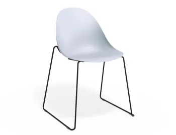 Pebble Chair Palebluev3seat Sledblack