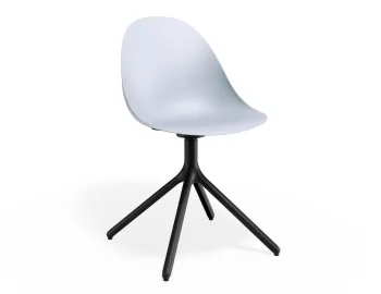 Pebble Chair Palebluev3seat Swivelbase
