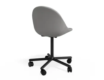 Pebble Chair Cloudgreyfabricseat Swivelcastors