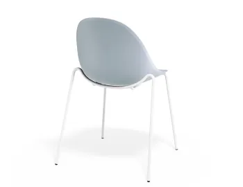 Pebble Chair Palebluev3seat 4postwhite