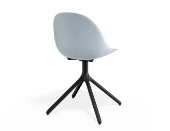 Pebble Chair Palebluev3seat Swivelbase