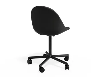 Pebble Chair Stormgreyfabricseat Swivelcastors