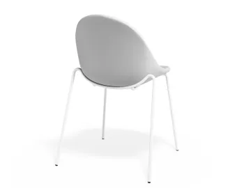 Pebble Chair Whitepuseat 4postwhite