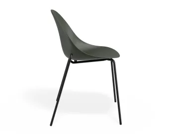 Pebble Chair Oliveseat 4postblack
