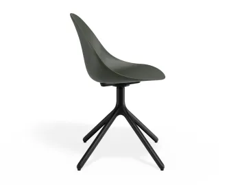 Pebble Chair Oliveseat Swivelbase